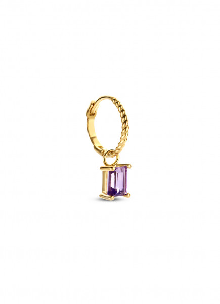 Jackie - Gouden Oorringen JKS21.156 p.s. Medina Amethyst Per Stuk