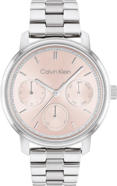 Calvin Klein Shimmer Zilverkleurige Dameshorloge 38 mm CKCK25200176