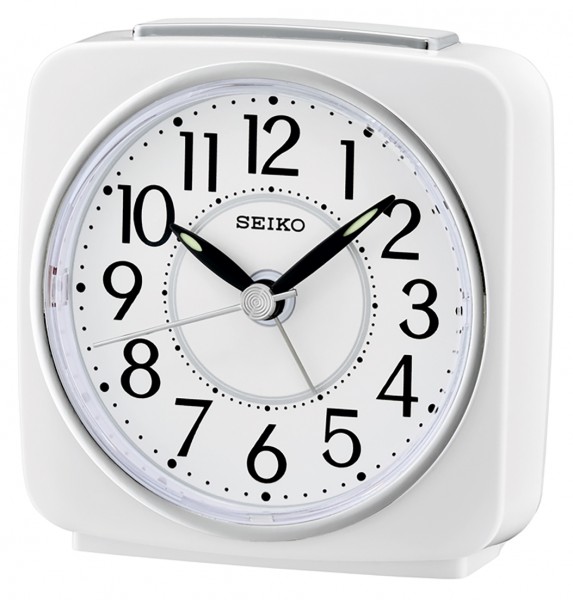 Seiko Wekker QHE140W - witte kunststof kast