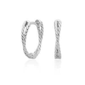 Sparkling Jewels - Zilveren Oorbellen EAS22 Double Twist