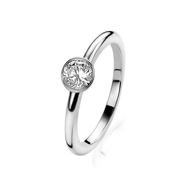 Zinzi - Zilveren Ring ZIR1298-56 met Zirkonia