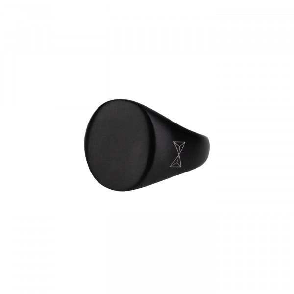 Aze Jewels - Ring Signet AZ-RG002-B-019 Zwart