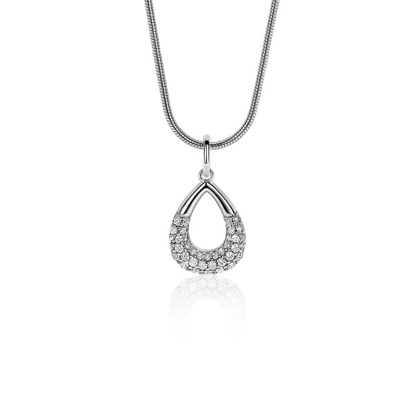 Zinzi - Zilveren Hanger ZIH1756 Druppel - Zirkonia