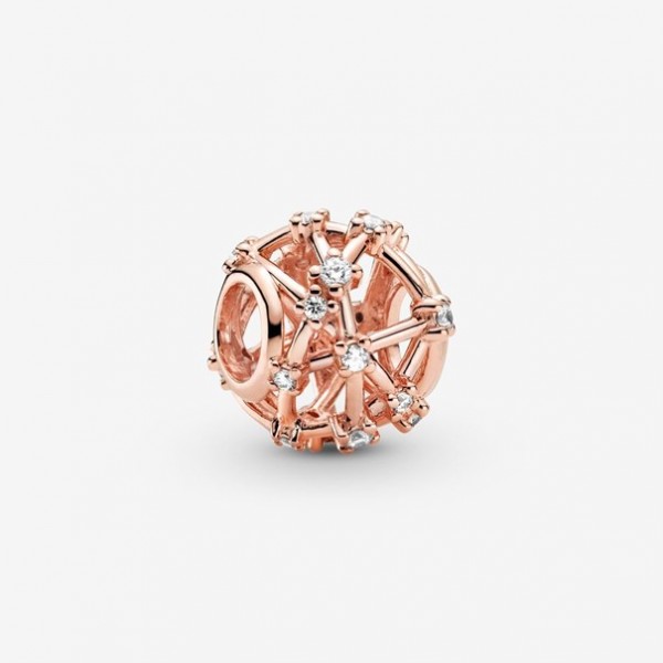 Pandora - Zilveren Timeless Bedel 789240C01 Rosékleurige Openwork Star Constellations