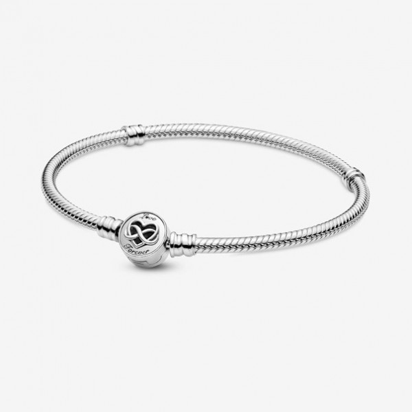 Pandora Moments - Zilveren Snake Armband 599365C00 20cm Infinity Sluiting