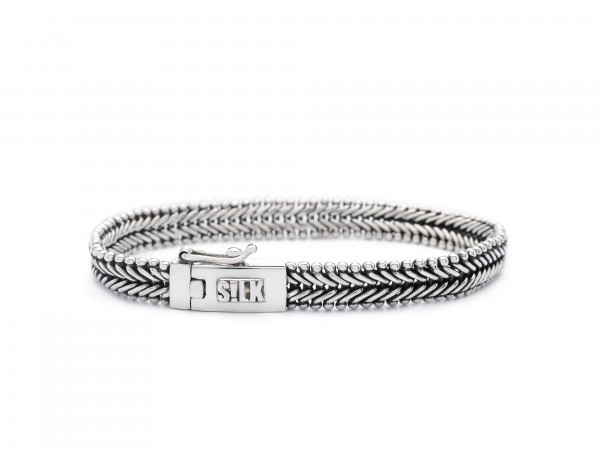 Silk - Classic Chevron 235.19 Zilveren Armband