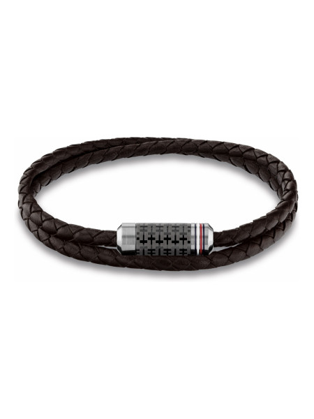 Tommy Hilfiger - Herenarmband TJ2790325 Bruin Multi-look Gevlochten Leer