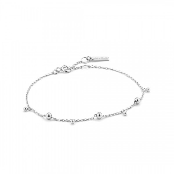 Ania Haie - Modern Drop Balls Armband B002-03H Zilverkleurig
