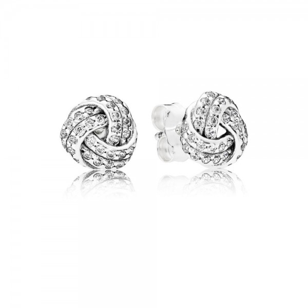 Pandora Oorknoppen Sprankelende Liefdesknoop 290696CZ