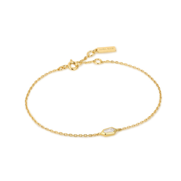 Ania Haie Sparkle Emblem Chain armband B041-02G-W