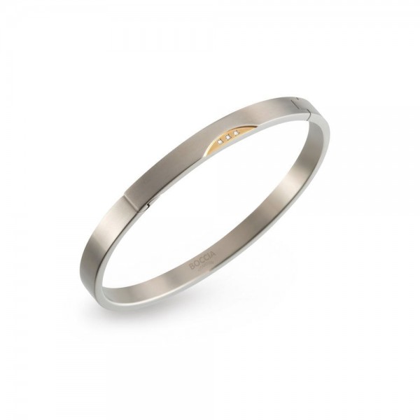 Boccia - Armband Titanium - 03006-03 - Briljant