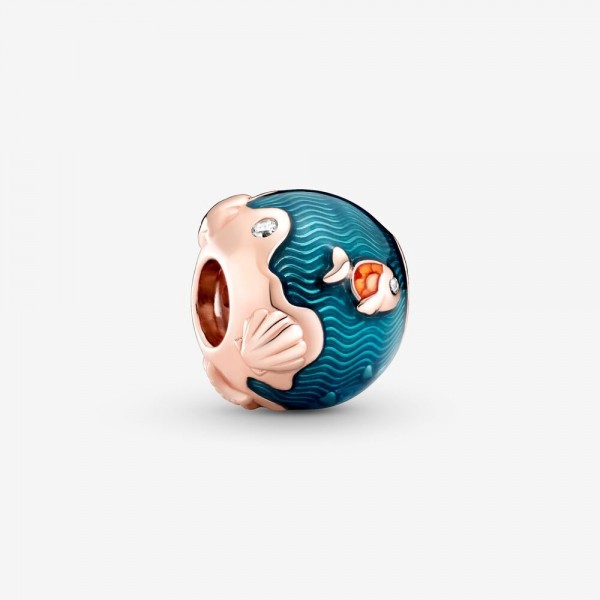 Pandora - Zilveren Bedel 789004C01 Rosékleurige Oceaan - Blauw