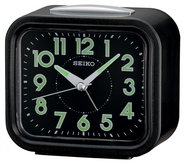 Seiko wekker - QHK023J - electronisch bel - Zwart kunststof kast