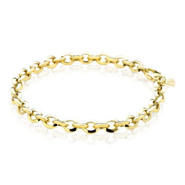 Zinzi - Gouden Armband ZGA190 Schakels 6mm breed