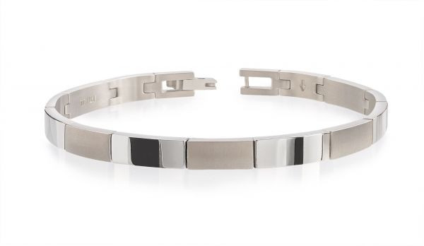 Boccia - Armband Titanium - 03036-01 - Grijs glans-mat