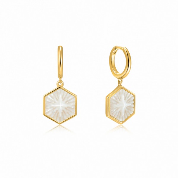 Ania Haie - Compass Emblem E030-04G Creool Oorbel