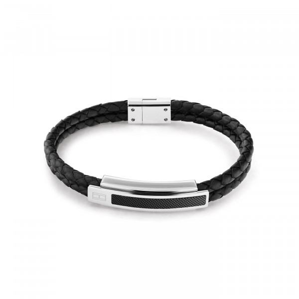 Tommy Hilfiger - Herenarmband TJ2790357 Zwart Leer