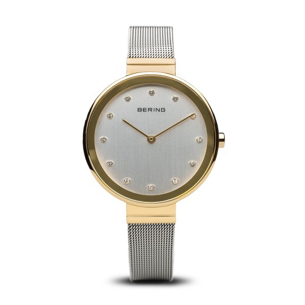 Bering - Classic 12034-010 Dameshorloge - Zilver-/Goudkleurig