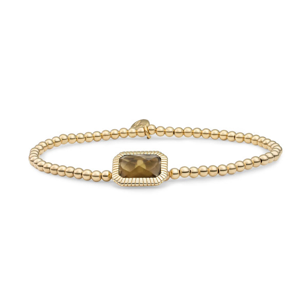 Sparkling Jewels Smoky Quartz Baquette armband SB-G-3MM-BAG23