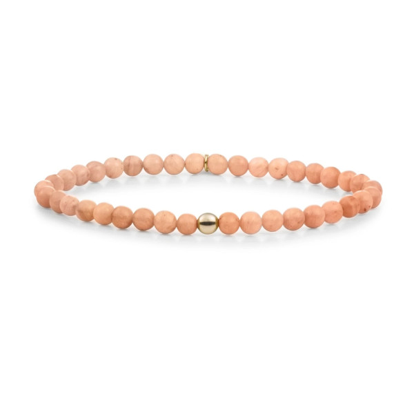 Sparkling Jewels - Rhodonite Saturn SBG-GEM32-ADD-4MM Peach - Small