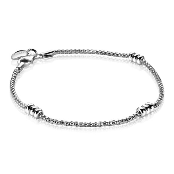 Zinzi - Zilveren Armband ZIA1421 Fantasieschakel Ringkralen