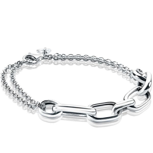 Zinzi - Zilveren Armband ZIA1804 Ovaal Schakel