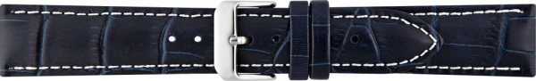 Horlogeband Kalfsleer met Alligator print 00085999 20 mm