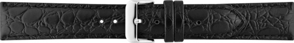 Horlogeband Kalfsleer met Krokodil print 00086000 22 mm