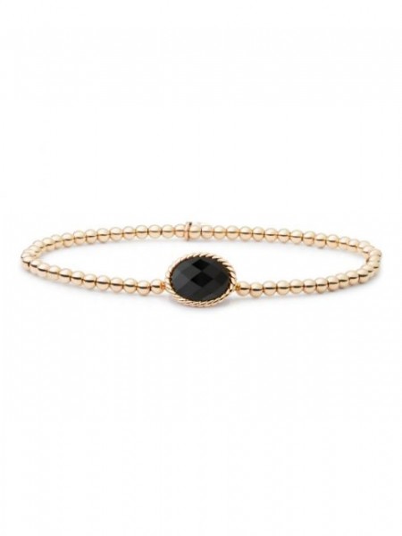 Sparkling Jewels - Zilverkleurige Armband SB-G-3MM-TB07 Goudkleurig