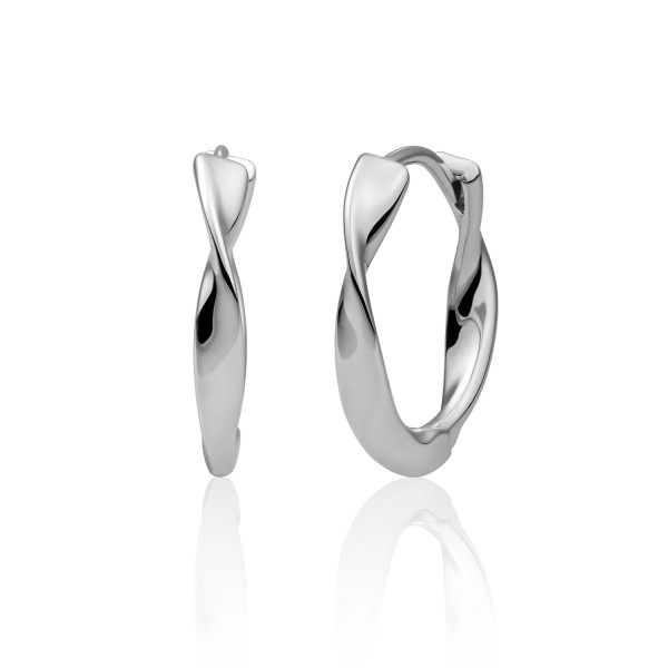 Sparkling Jewels Fuse Huggie Zilver EAS28