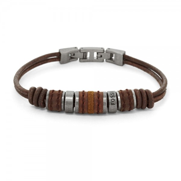 Fossil - Armband JF00900797 Vintage Casual Heren - Bruin Leer