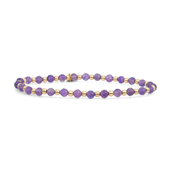 Sparkling Jewels Amethyst Interstellar armband SBG-GEM05-3MM-MIX