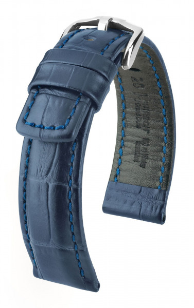 Hirsch GrandDuke Horlogeband Blauw 20mm