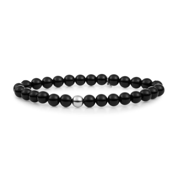 Sparkling Jewels Onyx Saturn large armband SB-GEM07-ADD-6MM