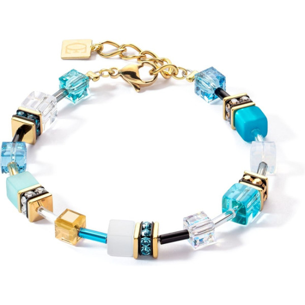 Coeur de Lion GeoCube Iconic Turquoise armband 2838/30-0616