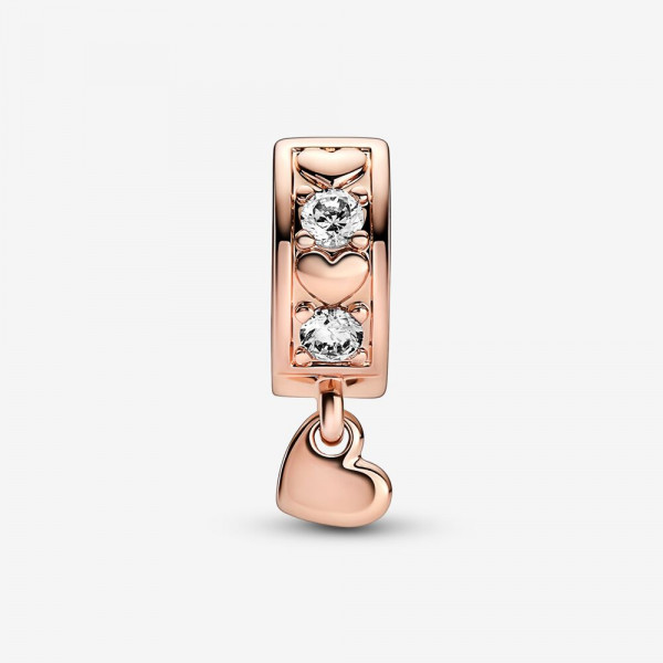 Pandora Moments - Infinite Hearts Sparkling Hangende Clipbedel 782253C01