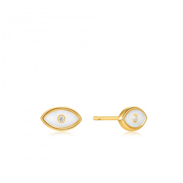 Ania Haie - Evil Eye E030-02G Zilveren Stud Oorbellen