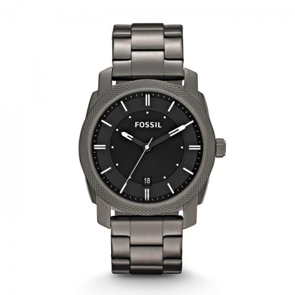 Fossil Machine Herenhorloge Quartz FS4774 Grijs Zwart