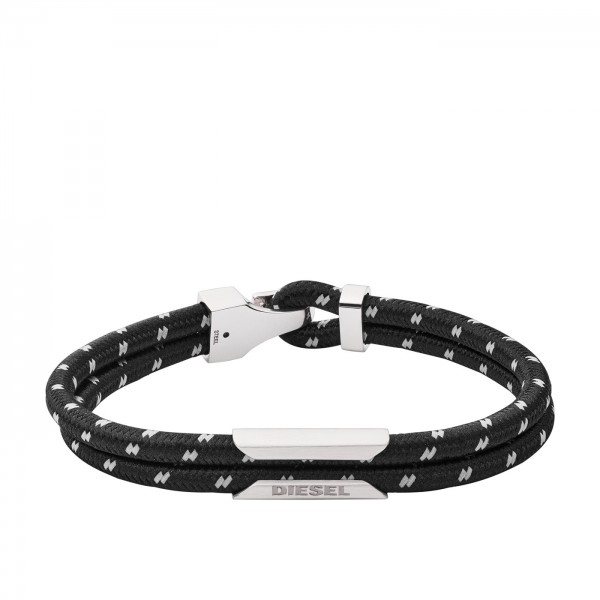 Diesel - Armband DX1248040 Zwart Multi-band Gevlochten