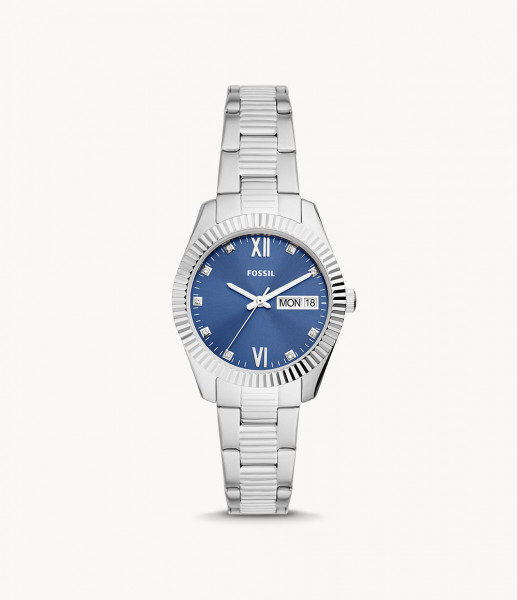 Fossil - Scarlette ES5197 Zilverkleurig - Dameshorloge