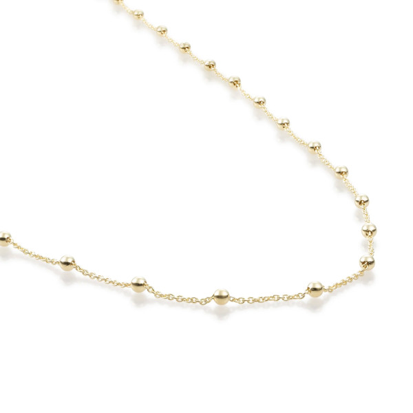 Sparkling Jewels Ball Chain Goudkleurige ketting SNBG090