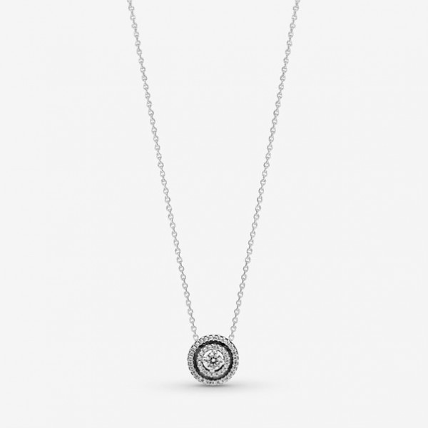 Pandora - Zilveren Collier 399414C01-45 Sparkling Double Halo