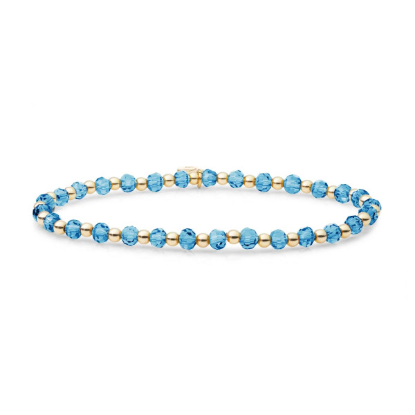 Sparkling Jewels Topaz Quartz Interstellar armband SBG-GEM46-3MM-MIX