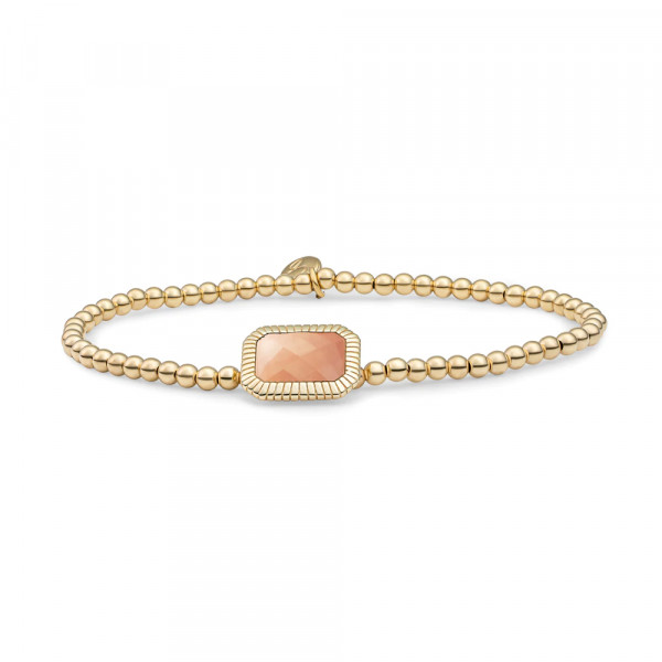 Sparkling Jewels - Baguette Armband SB-G-3MM-BAG32 Goudkleurig