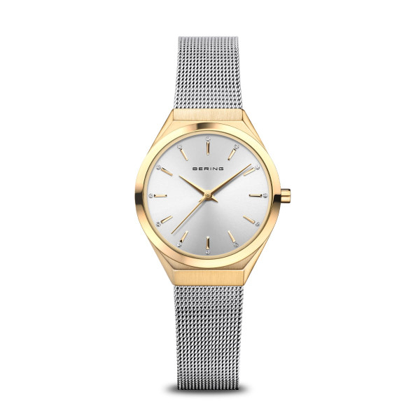 Bering Ultra Slim dameshorloge goudkleurig gepolijst 18729-010