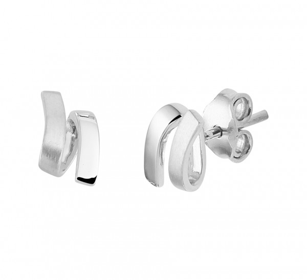 Zilveren Twist Oorbellen - 1321599