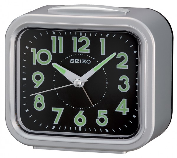 Seiko wekker - QHK023S - electronisch bel - Grijze kunststof kast