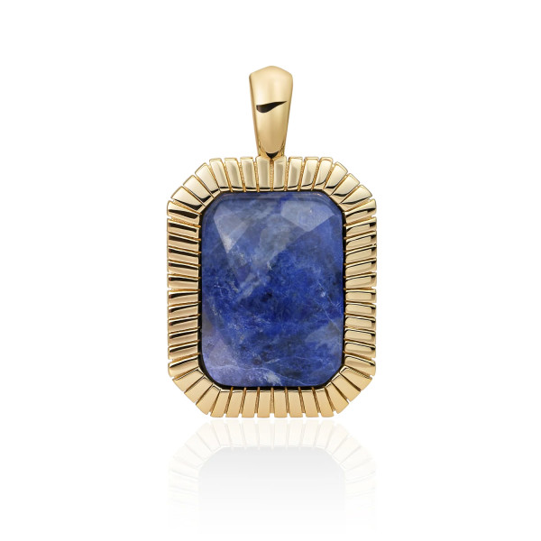 Sparkling Jewels Baquette Pendant Sodalite SPG23-G20