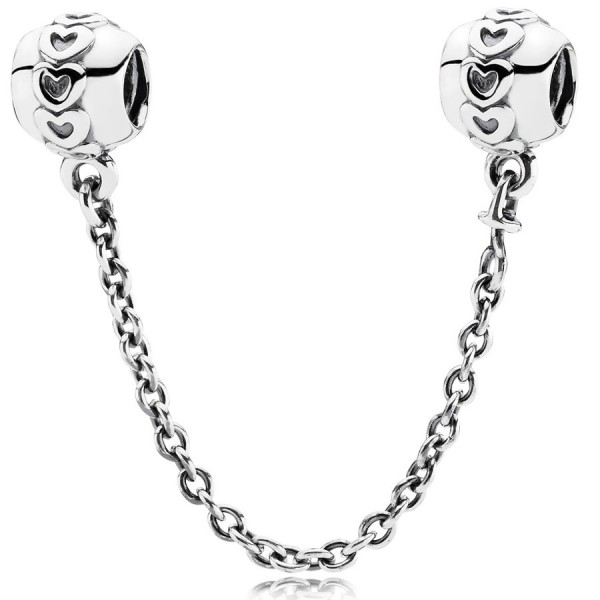 Pandora Moments - Veiligheidsketting Harten 791088-05