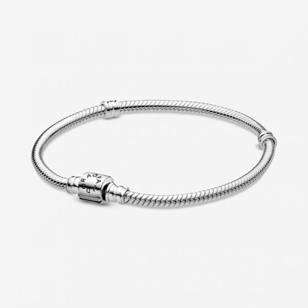 Pandora Moments - Zilveren Snake Armband 598816C00 21cm - Cilindersluiting
